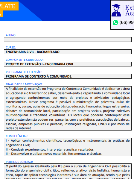 Portfólio Projeto de extensão I - Engenharia Civil