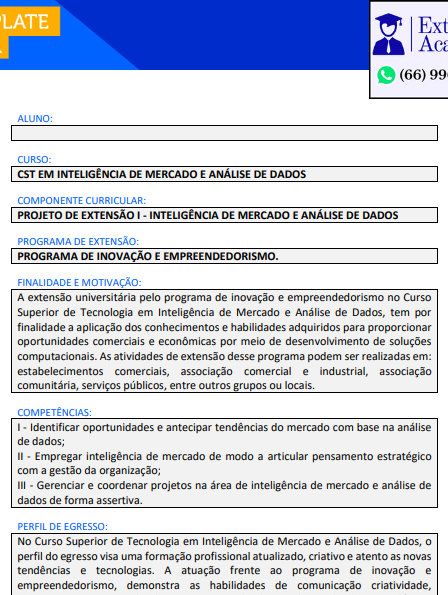 Projeto de extensão I – Inteligência de mercado e análise de dados