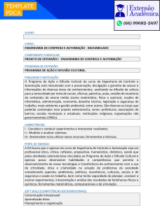 Projeto de extensão I - Engenharia de controle e automação