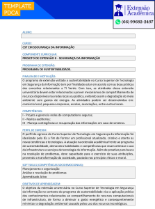 Projeto de extensão II - Segurança da informação